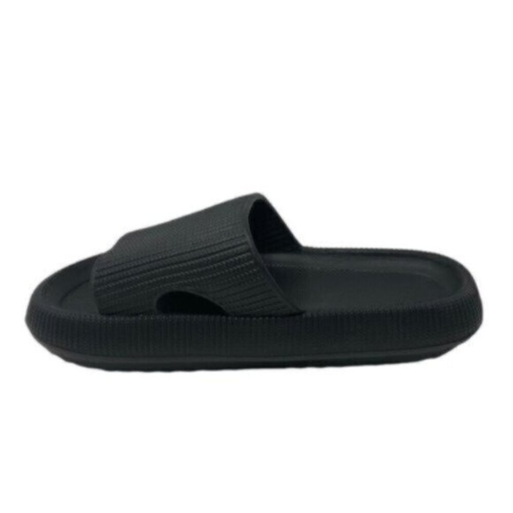 NWT Pillow Slides | Women's Black Slip On Open Toe Slides Shoes Size 11-12
